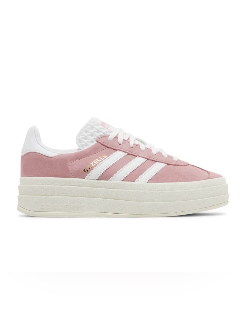 adidas Gazelle Platform Sneaker - Pink and White